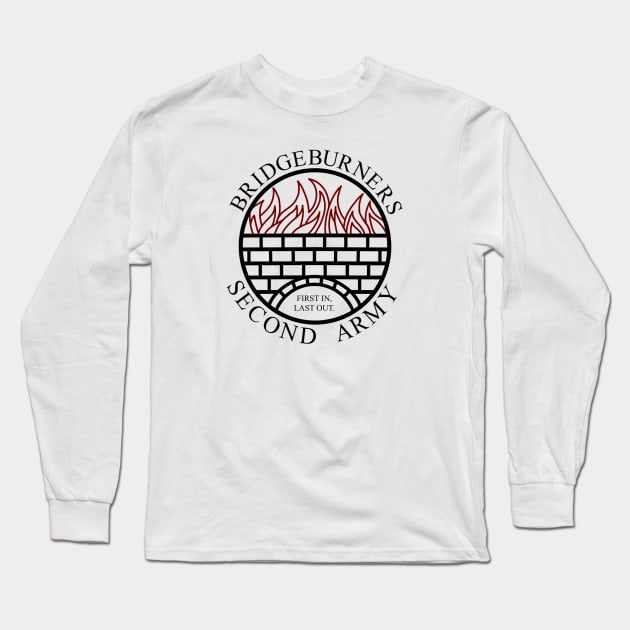 Bridgeburners Text Long Sleeve T-Shirt by NakanoBen Designs